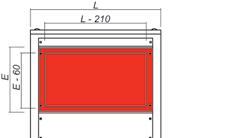 Modularità interna per armadi Pannello modulare di arretramento realizzato in lamiera d acciaio sp. 15/10 verniciato RAL 7035 bucciato.