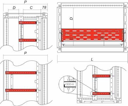 Modularità interna per armadi Divisorio orizzontale parziale e totale realizzato in lamiera zincata sendzimir 15/10. confezione da 1 pezzo completa di viteria per il fissaggio.