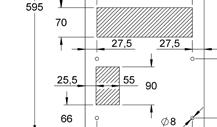 Dimensioni e dime di foratura (mm) solo