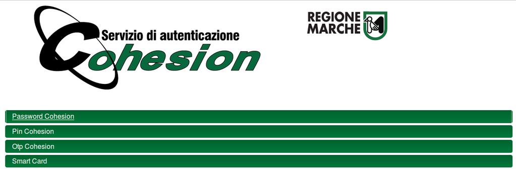 3.2 Accedere con Cohesion al Portale Appalti Per accedere all area riservata del Portale Appalti cliccare sul link Accedi mediante sistema di autenticazione presente nella home page