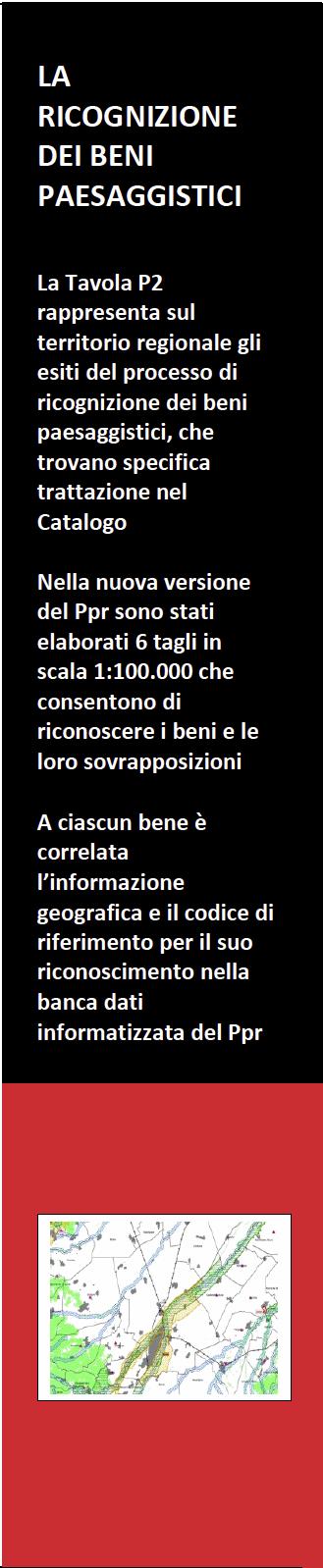 TAVOLA P2: BENI PAESAGGISTICI QUADRO D'UNIONE, SCALA 1:250.000 6 FOGLI, SCALA 1:100.