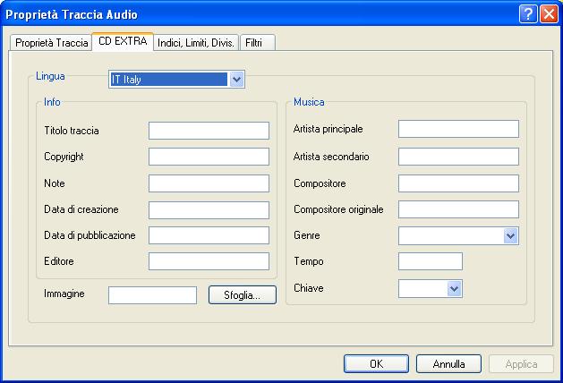 Titolo (CD-Text): Il nome del brano e dell artista vengono visualizzati sullo schermo LCD dello stereo. Assicurarsi che l impianto in uso supporti la funzione CD-Text.