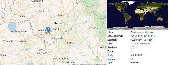 2.4 Inquadramento territoriale e climatico Il Comune di Narni, in Provincia di Terni, è situato a 240 metri sul livello del mare, con un escursione altimetrica che va dai 40 ai 910 m.s.l.m. Sorge in una zona prevalentemente collinare e montagnosa, dista 90 km da Roma, e 13 km dal capoluogo di provincia Terni.