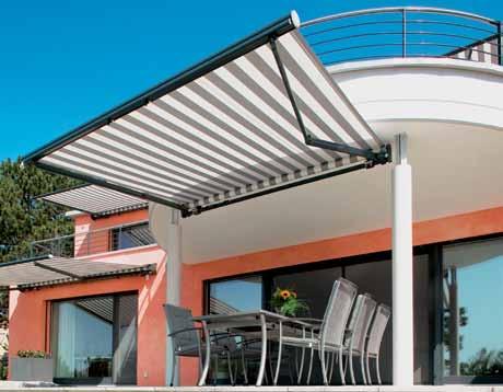 Mentre Topas senza tettuccio è particolarmente adatta per il montaggio a soffitto o sui puntoni del tetto, Topas con tettuccio è indicata per il montaggio a parete.