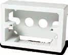 rectangular external box, white colour Scatola combinata 3 posti Avorio 3