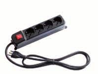 (Shuko+10/16A) multiple socket, with safety device, switch, 16A plug, 1,5m  Multipla a 6 uscite