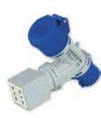 24MP2002 Moltiplicatore 2 uscite 16A 3P+T 110V IP44 2 ways adaptor, plug 3P+E 16A, 2 sockets 3P+E 16A 110V, IP44 24MP2003 Moltiplicatore 2 uscite 16A 2P+T 230V IP44 2 ways adaptor, plug 2P+E 16A, 2