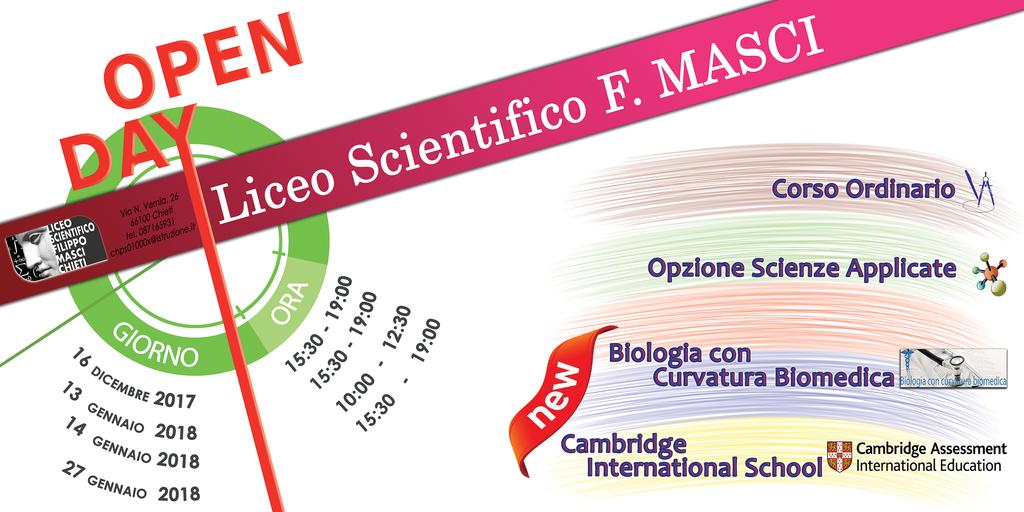 LICEO SCIENTIFICO F. MASCI Via N. Vernia, 26 tel.