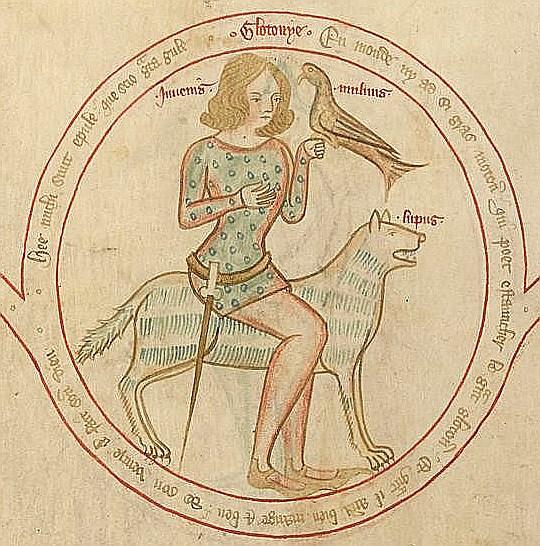 Un altro esempio di Cavalcata dei Vizi, questa volta con miniature molto colorate, lo troviamo in un altro manoscritto in Gallica.