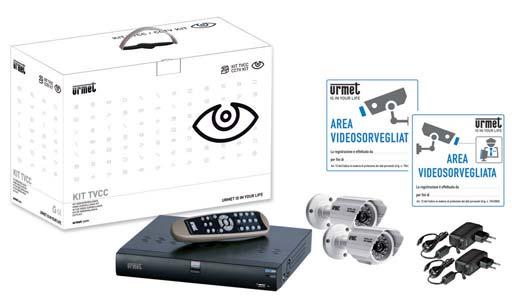 La gamma. - Kit videosorveglianza con DVR serie Videosmart 4CH n. 1 1093/002 videoregistratore digitale 4Ch, H.