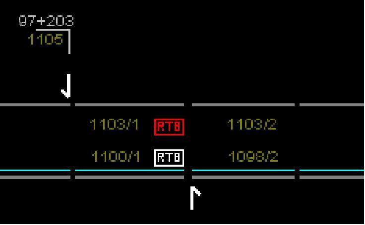 Capitolo 2 La posizione di ogni singolo posto di Rilevamento Temperatura Boccole (RTB) è visualizzata con un apposita icona visualizzata sul QL con la sigla RTB all interno di una cornice
