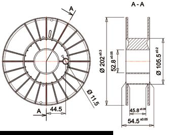 73 Kg Aluminium new 200-45 3D PRINTERS Rocchetto Ø 200 per filo stampanti 3D Prodotto in PS, SAN, PC (per versioni trasparenti