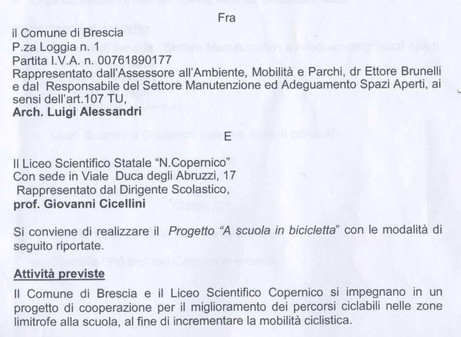 scolastico e Responsabile del Settore Manutenzione e Adeguamento Spazi Aperti del Comune di Brescia, fondata