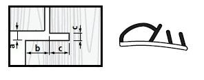 PVC NOC A=4-5 B=14 C=4X8 139025 CS4815 GUARN.