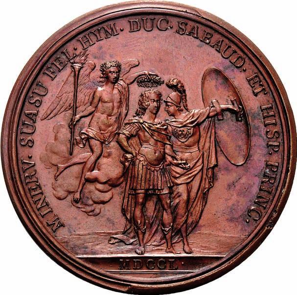 736 736 Medaglia 1750 opus Jacques Antoine Dassier. Æ gr. 74,62 mm 61,2 Busto a s.