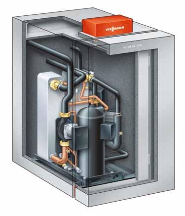 Pompe di calore Vitocal 300-G Alta efficienza ed elevata silenziosità Il compressore ermetico Scroll della pompa di calore ad elevata efficienza Vitocal 300-G convince per l elevata affidabilità, la