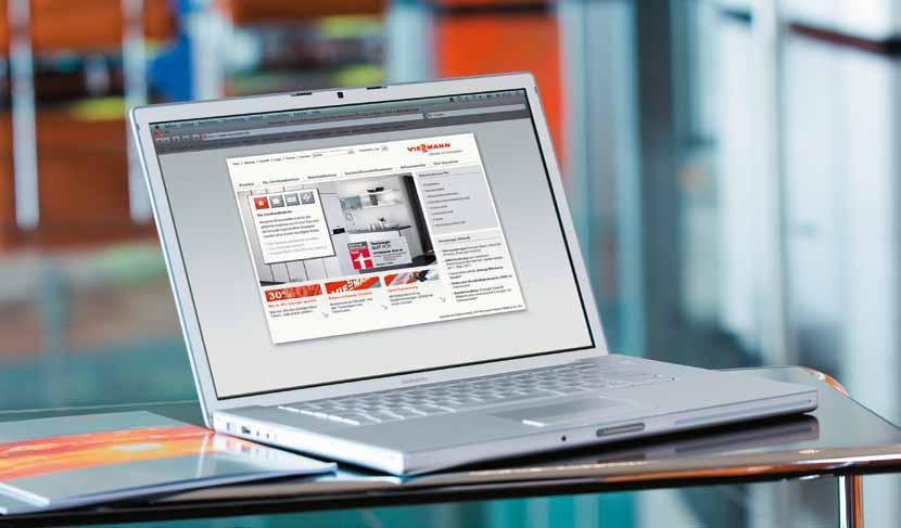 Informazioni al cliente Viessmann offre online ulteriori informazioni su prodotti, sovvenzioni e servizi.