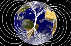 Il campo magnetico della Terra assomiglia a quello di una enorme barra magnetica inclinata di circa 11 rispetto all asse terrestre.