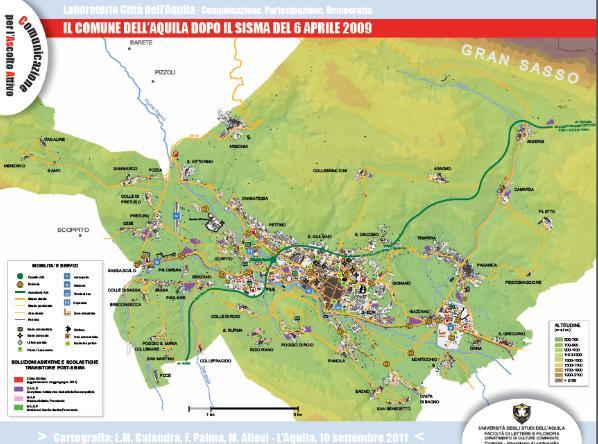 Esempi da L Aquila post sisma in Pedrana M. (a cura di), Multiculturalità e territorializzazione. Casi di studio, IF press, Roma, pp. 7-32 2014 - Castellani S.