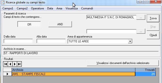 1.1 - L archivio digitale L archivio digitale è un contenitore