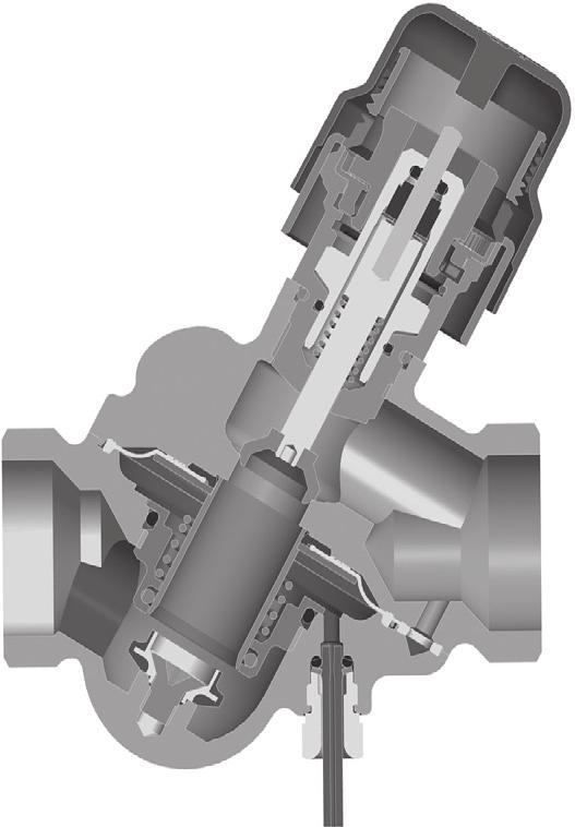 Progettazione 1. Stelo 2. Premistoppa 3. Puntatore 4. Cono valvola di regolazione 5. Membrana 6. Molla principale 7. Cono vuoto (regolatore pressione) 8. Sede vulcanizzata (regolatore pressione) 9.