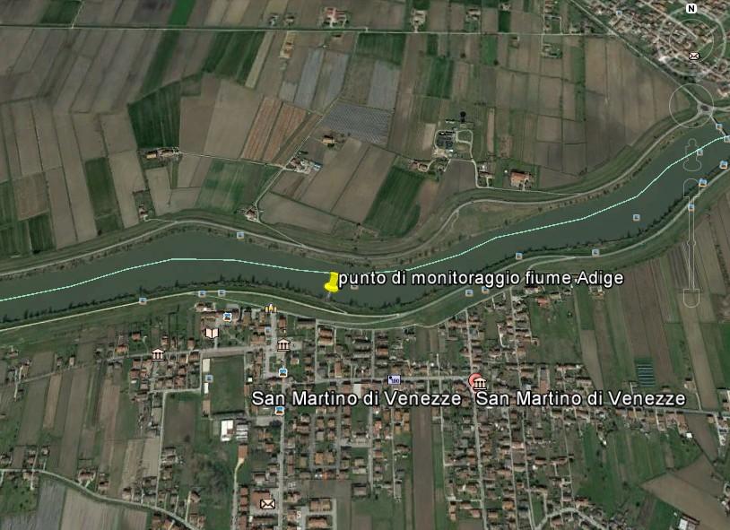 Anno 2017 Mappa della stazione di monitoraggio fiume Adige