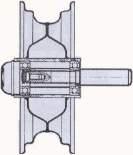 Vern. Trailer 349 Ruota Pneumatica 4,00-8 ROMBO G. CUSC 20*47 Vern.