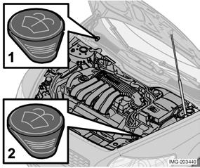 Manutenzione e assistenza Oli e liquidi IMPORTANTE! Volvo raccomanda di utilizzare un refrigerante con agente anticorrosivo.