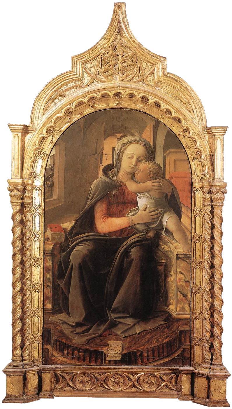 La Madonna di Tarquinia di Filippo Lippi L'opera è datata con un cartiglio sul trono "A.D. M. MCCCCXXXVII" ed è uno dei pochi punti fermi nella cronologia delle opere del Lippi.