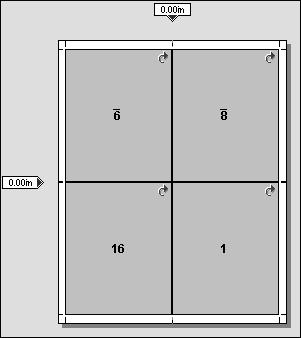 6-25 Gestione dei modelli È anche possibile specificare un valore negativo per i margini interni, ad esempio, per unire due pagine situate in celle adiacenti o per correggere l effetto di un valore