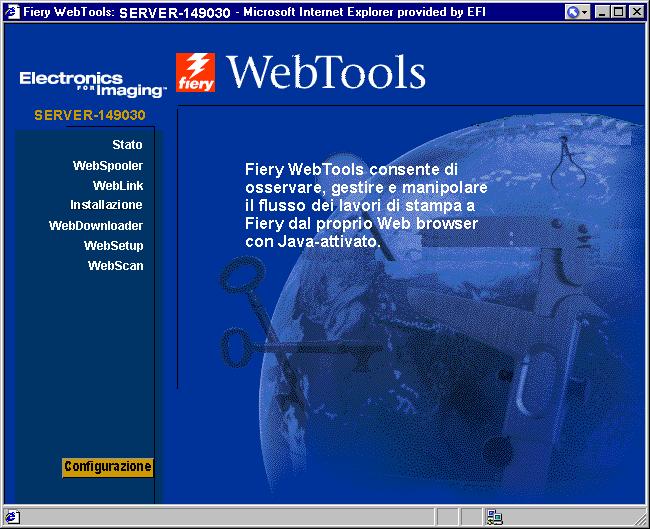 7-2 Fiery WebSpooler e Fiery Spooler NOTA: La maggior parte dei comandi di Fiery WebSpooler sono uguali a quelli di Command WorkStation.