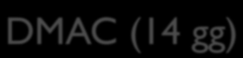 DMAC (14 gg) Desametazone: 1,0 mg/kg sc o x os day 1 Actinomicina-D: 0.