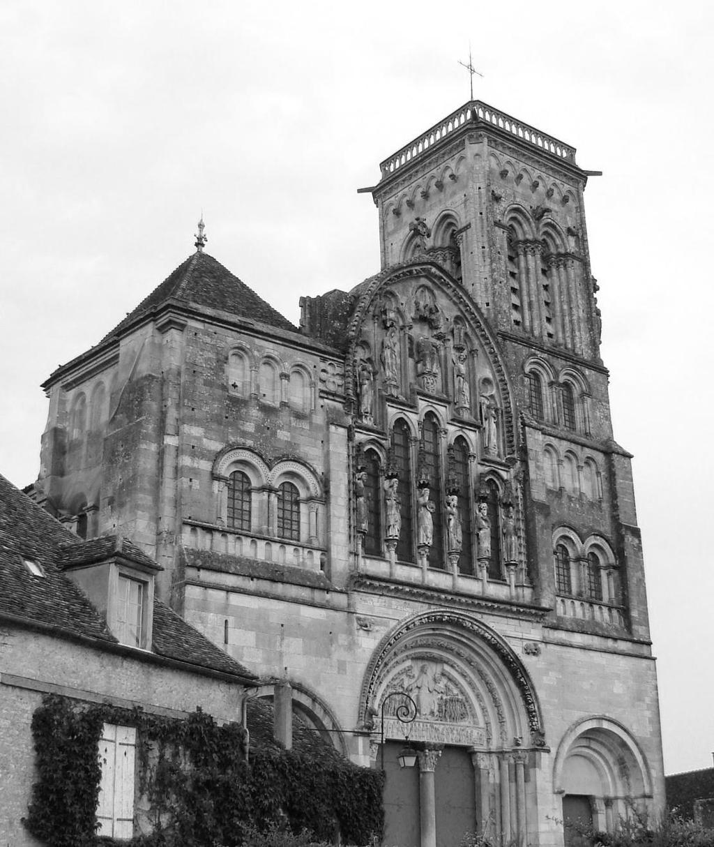 1840-1859_Chiesa della Madeleine a Vèzelay La torre risulta staticamente compromessa, quasi prossima al crollo.