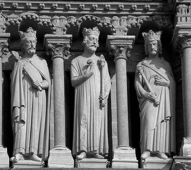 Notre-Dame, Parigi, particolare della galleria dei Re.