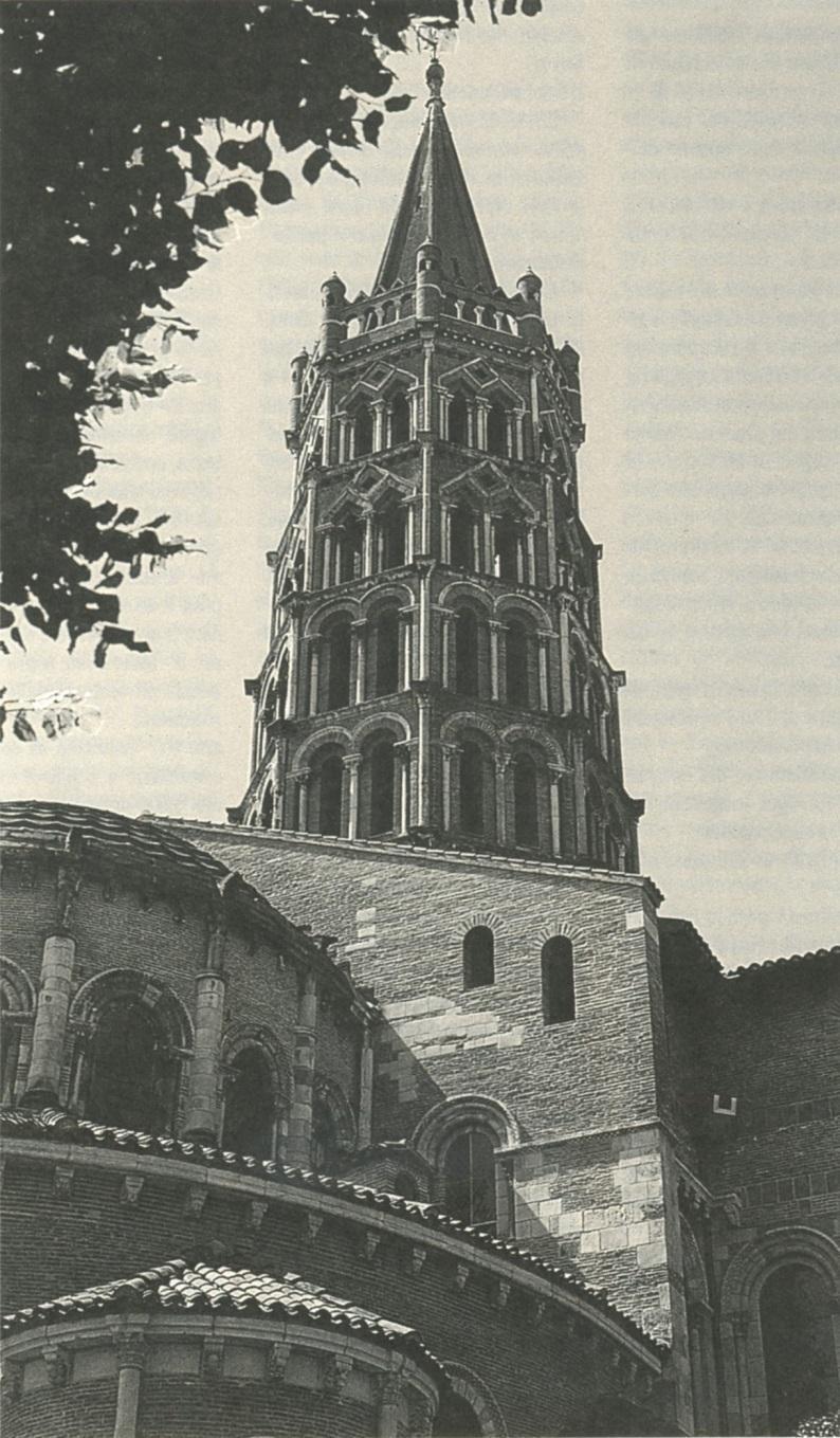 1847_Basilica di Saint-Sernin a Tolosa La basilica di Saint-Sernin, di fondazione paleocristiana, ha subito nei secoli notevoli trasformazioni; Durante i moti rivoluzionari, iniziati nel 1789, la