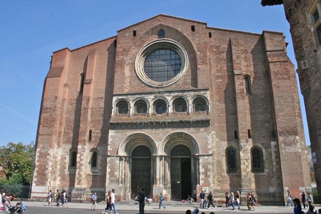 1847_Basilica di Saint-Sernin a Tolosa VLD, rilievo della facciata prima del