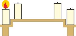 1) e che su una struttura a 4 gradini che sta sul retro si posizionino le candele da accendere ogni settimana (vedi fig.2). fig.1 fig.2 E Se il ponte di Rialto diventasse un CALENDARIO dell Avvento?