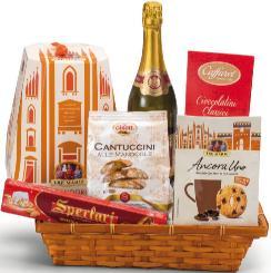 Orsola ml 750, torrone Sperlari g 75, cioccolatini Caffarel g 105,