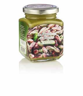 La Favolosa di Bacco Ingredienti: zucchero, pasta di pistacchio 40% (pistacchi tostati e raffinati, clorofilla E141, curcumina E 100), oli e grassi vegetali  Crema Naturale di Pistacchio DOP