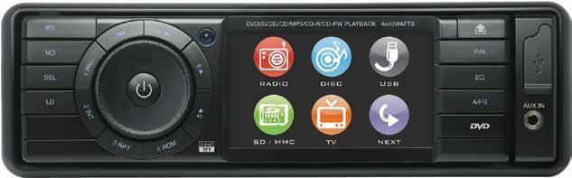 AM/FM/FM Stereo 30 stazioni programmabili (6FM1-6FM2-6FM3-6AM1-6AM2) Memorizzazione automatica delle stazioni/scansione Equalizzatore (Pop/Rock/Classic/Flat) Display digitale LCD