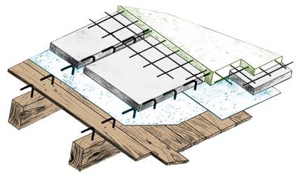 Consolidamento solai in legno Reinforcement of wooden floors La nostra resina vinilestere GEBOFIX VE-SF è indicata anche per ancorare i connettori in ferro ad aderenza migliorata utilizzati per