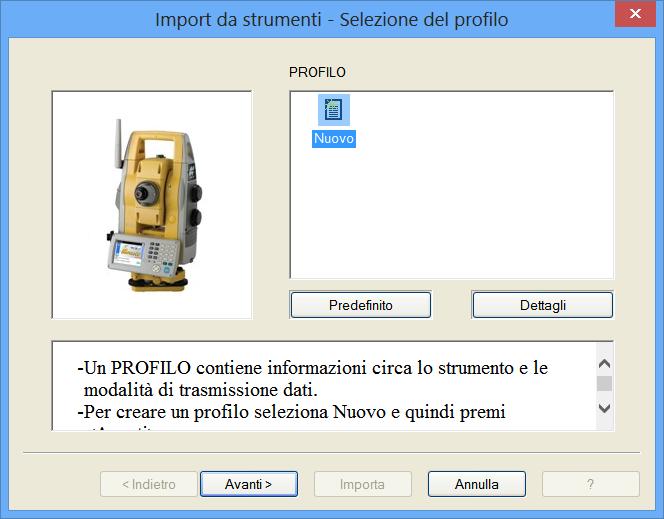 inoltre, si ha la possibilità di salvare il profilo specificato in modo da poterlo riutilizzare nuovamente in un altra trasmissione.