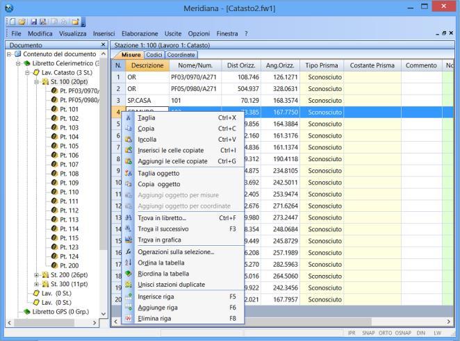 Una descrizione più dettagliata di tale funzionalità si trova nel corso d istruzione sull utilizzo di Meridiana (vedi Installazione) capitolo Import Strumenti o anche nell help in linea del