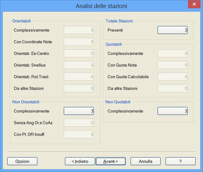 Non essendo appoggiato a dei punti d orientamento ed a punti di quota nota, il rilievo non può essere orientato né quotato con riferimenti noti.