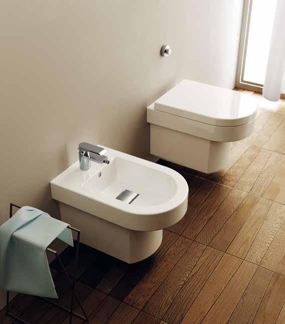 lavabi Linee pulite e geometrie essenziali definiscono lo stile di una collezione elegantemente moderna.