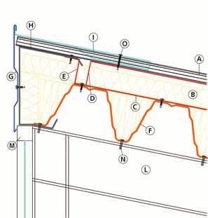 - B1 - Colmo stampato a Shed > Particolare Assonometrico < ] LEGENDA SEZIONE [ N rif. Descrizione Scheda Pag.