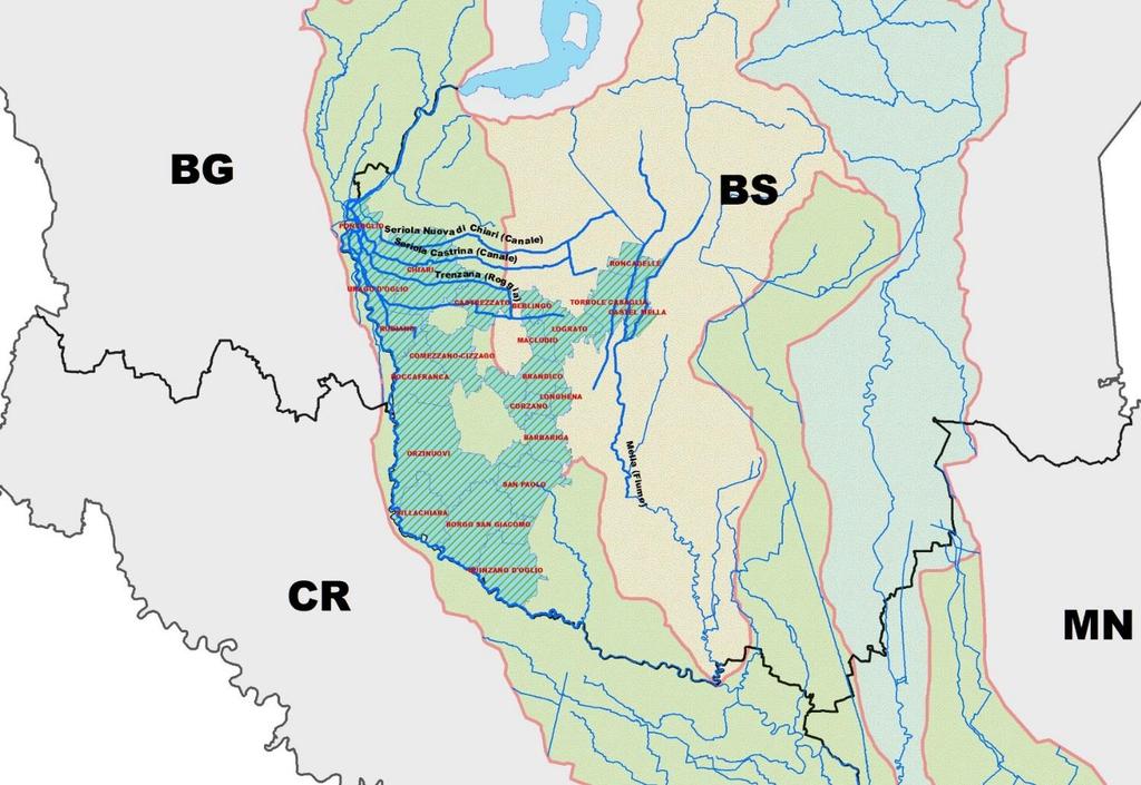 - Corsi d acqua del bacino dell Oglio sublacuale- http://www.pianurasostenibile.eu/bin/comuni_aderenti.html Corpo idrico Prov Bacino idrografico R. Mandolossa F. Mella V.