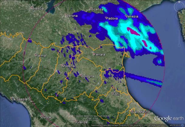 Tabella 1 Cumulate orarie del 22 settembre 2014 > 10 mm DATI VALIDATI ORA (UTC) PREC(mm) NOME STAZIONE COMUNE PROV 15:00 16 Carpineta Cesena FC 16:00 16.