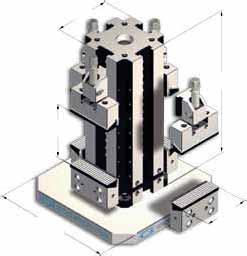 Serie OK LE PIU PREISE Morse serie OK OK series vises OK series TE MOST URY rt. 666 (Fornite con: 1 arresto laterale mobile) (Standard equipment: 4 clamping jaws, 1 movable work stop) rt.