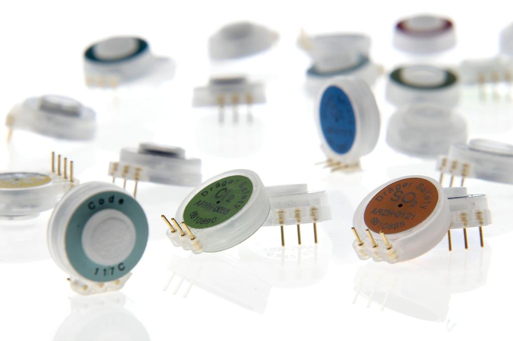DrägerSensor XXS Sensori Dräger Dräger ha appositamente sviluppato sensori elettrochimici miniaturizzati per le nuove generazioni di rilevatori Dräger Pac e X-am 1/2/5.